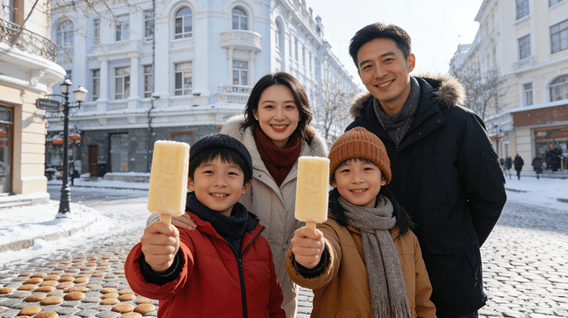 行社带领四口之家解锁暖冬奇遇哈尔滨！不朽情缘冰城遛娃天花板！江苏友好旅(图6)