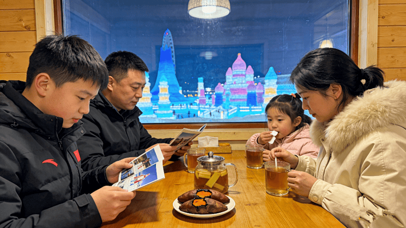 行社带领四口之家解锁暖冬奇遇哈尔滨！不朽情缘冰城遛娃天花板！江苏友好旅(图10)